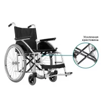 Кресло - коляска BASE LITE 150 PU ОРТОНИКА